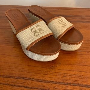 👠💄Coach Jaci Platform Wedge Sandals